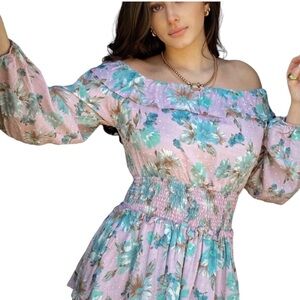 Whiteroom + Cactus Purple Sage Floral Textured